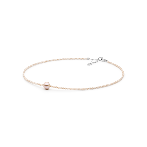 Collar de circonitas con perla de agua dulce en plata de ley 925 rodiada – Gaura Pearls