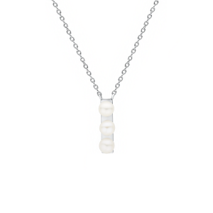 Collar de plata de ley 925 rodiada con perla de agua dulce – Gaura Pearls