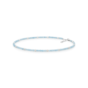 Collar de aguamarina con perla de agua dulce y plata de ley 925 rodiada – Gaura Pearls