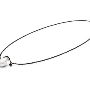 Collar largo de 90 cm de espinela con perla Kasumi de agua dulce – Gaura Pearls