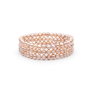 Pulsera de perlas de agua dulce con plata de ley 925 rodiada – Gaura Pearls