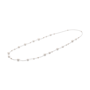 Collar de 100 cm con circonitas y perlas de agua dulce – Gaura Pearls