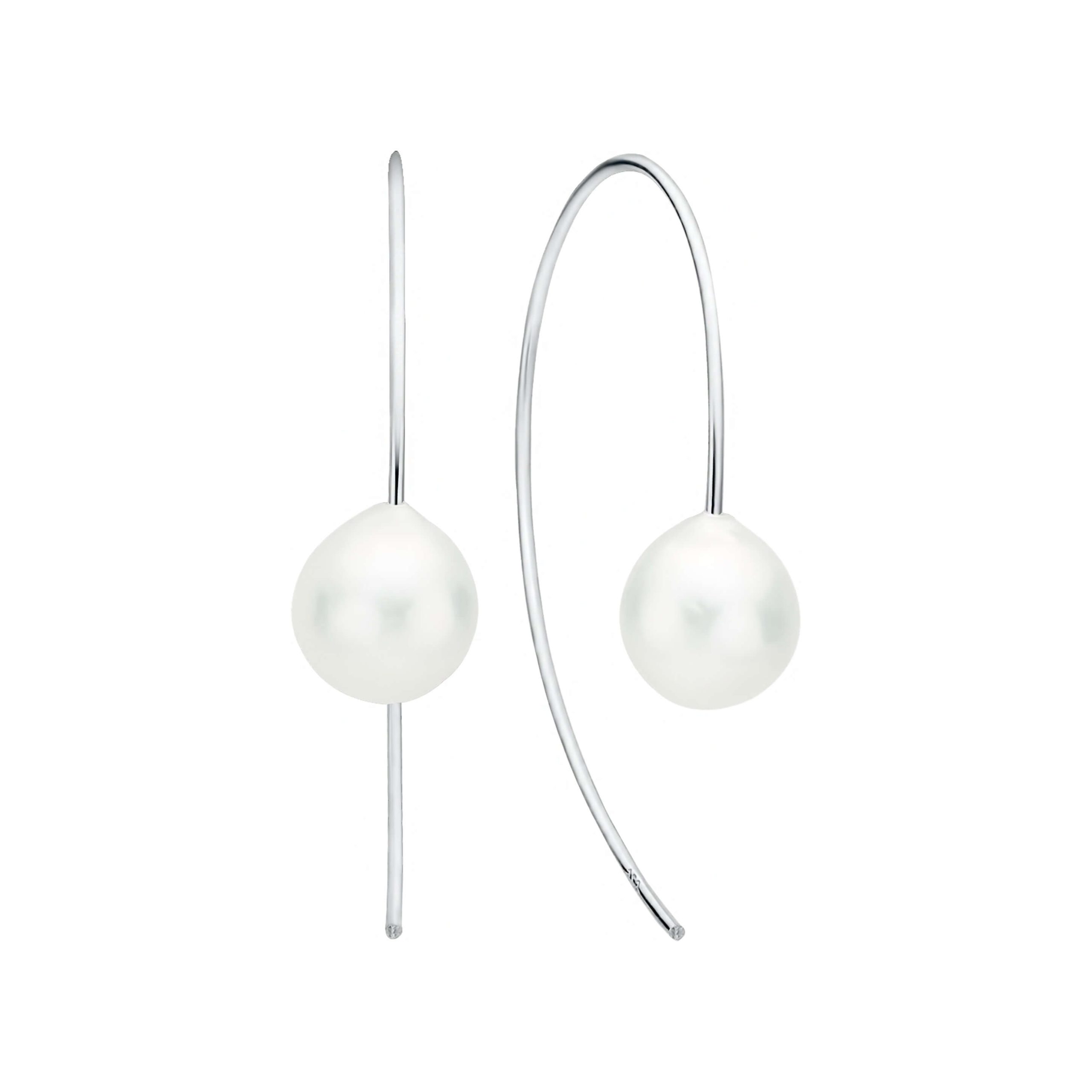 Pendientes de perlas Kasumi de agua dulce en plata de ley 925 con baño de rodio – Gaura Pearls