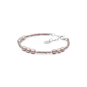 Pulsera de circonita y perlas de agua dulce con plata de ley 925 rodiada – Gaura Pearls