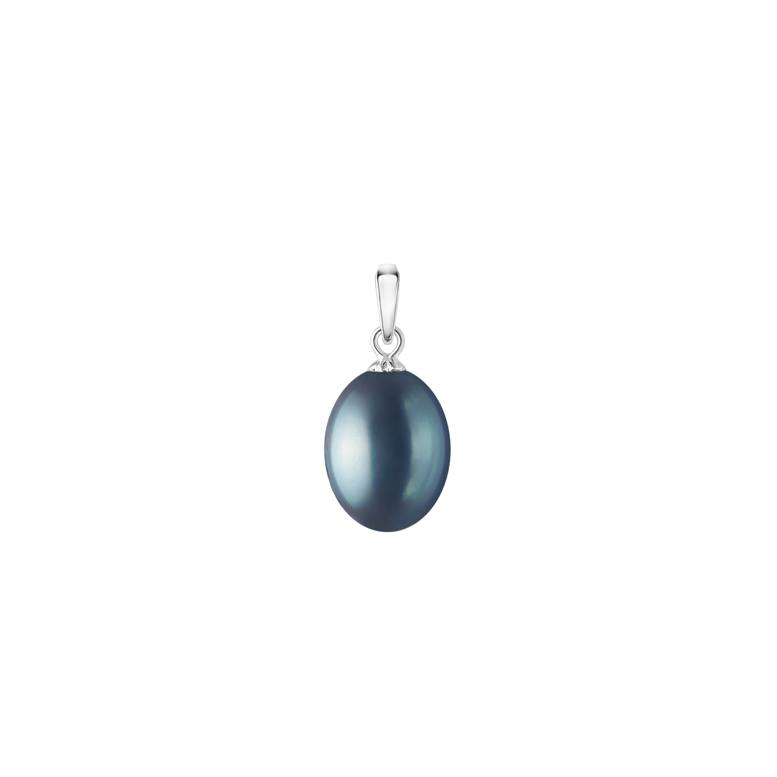 Colgante con perla de agua dulce en plata de ley 925 rodiada – Gaura Pearls - Imagen 3
