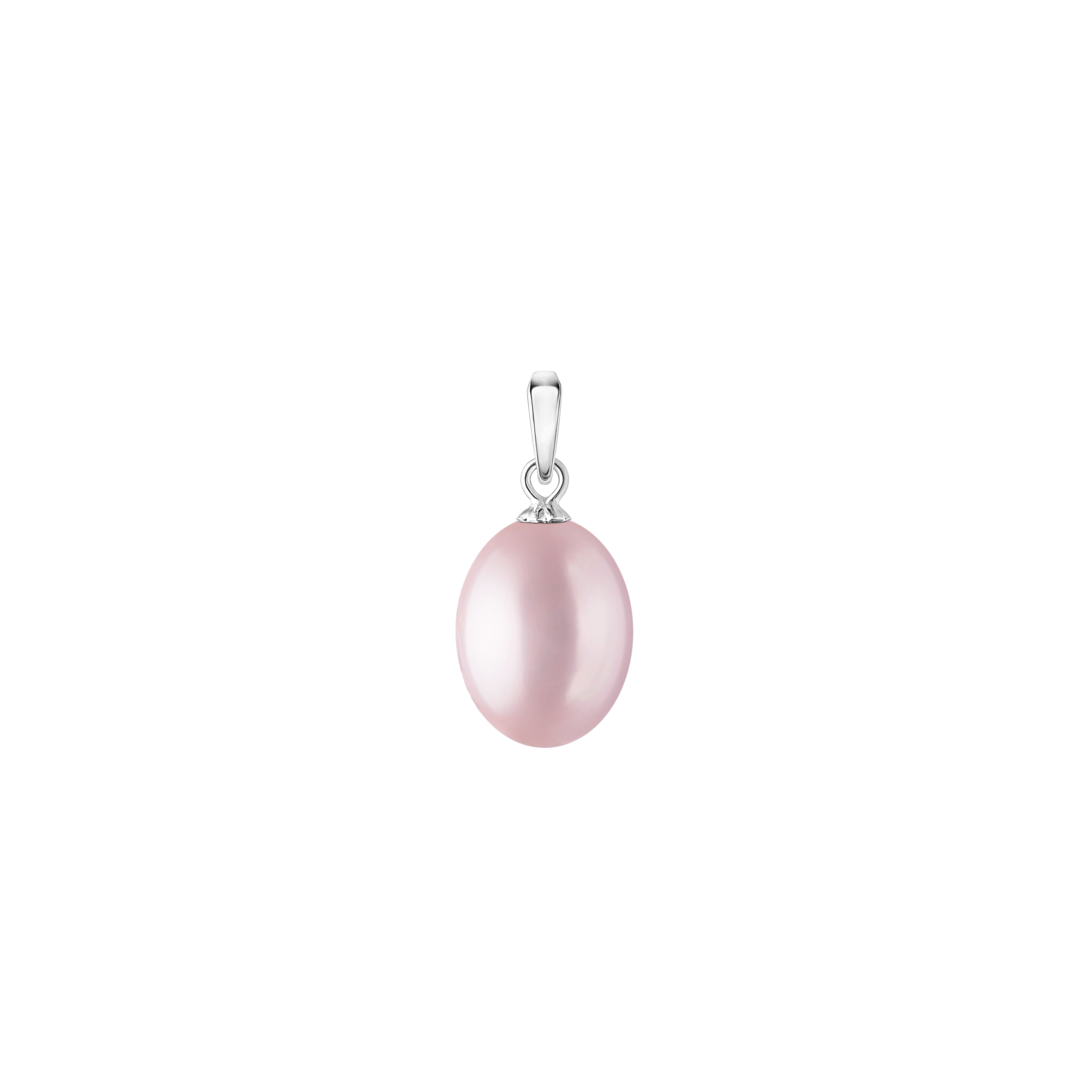 Colgante con perla de agua dulce en plata de ley 925 rodiada – Gaura Pearls - Imagen 2