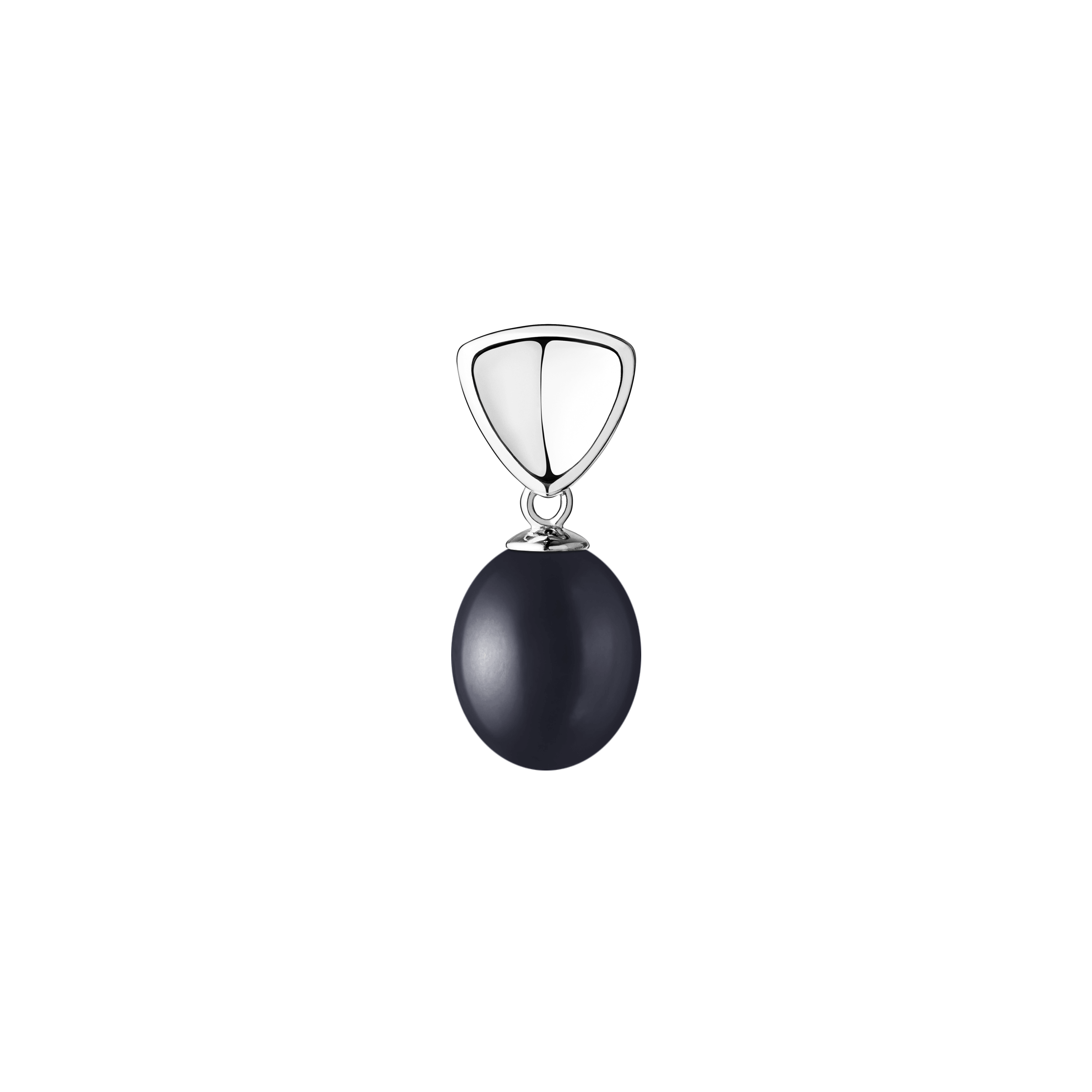 Colgante con perla de agua dulce en plata de ley 925 rodiada – Gaura Pearls - Imagen 3