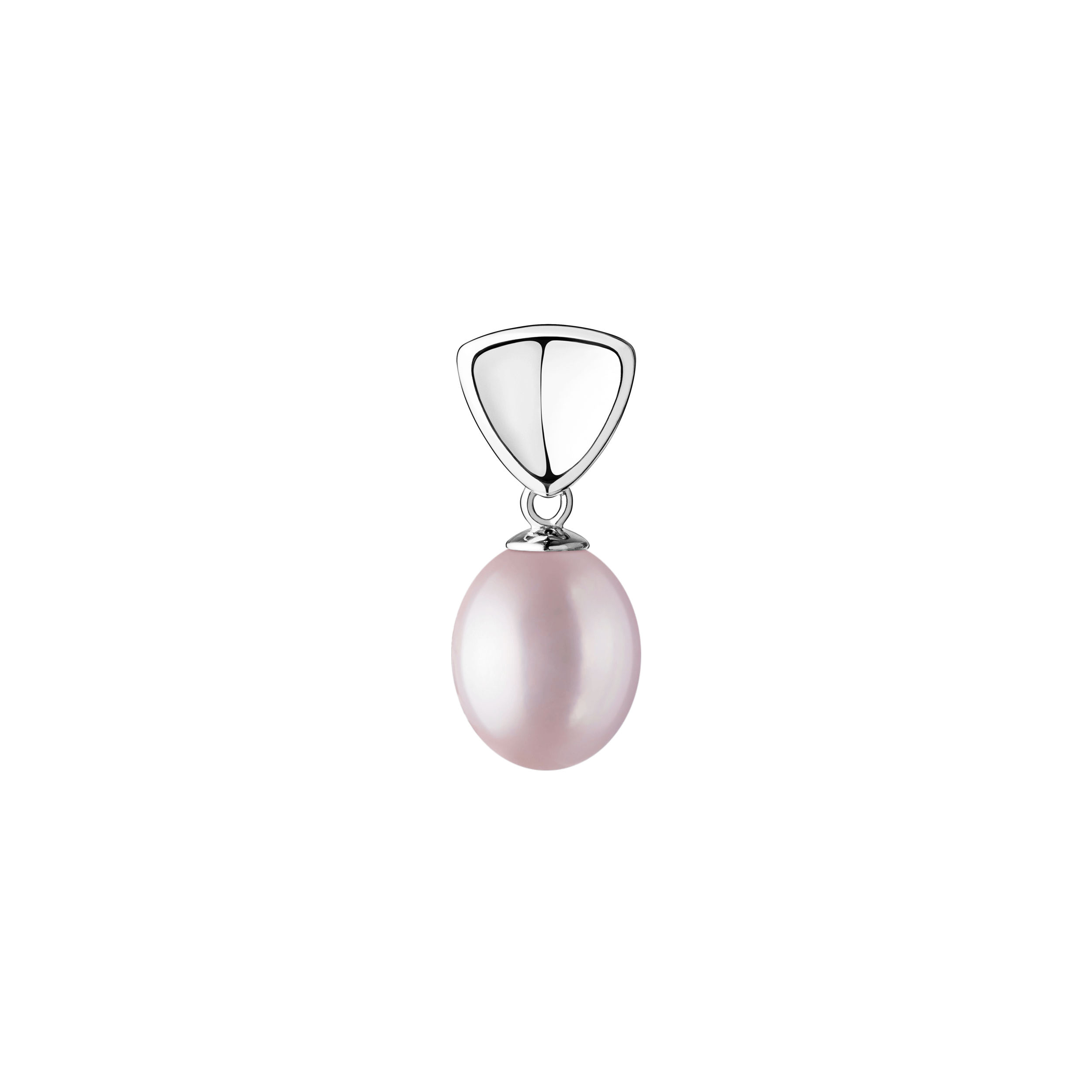 Colgante con perla de agua dulce en plata de ley 925 rodiada – Gaura Pearls - Imagen 2