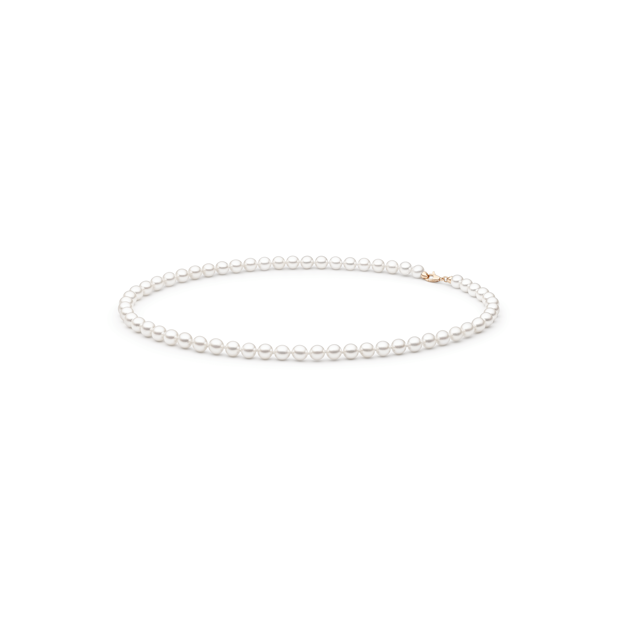 Collar de perlas Akoya de agua salada con oro rosa de 14 quilates – Gaura Luxury