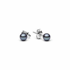 Pendientes de perlas de Tahití de agua salada con plata de ley 925 con baño de rodio - Gaura Pearls
