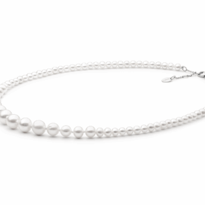 Collar de perlas de agua dulce con plata de ley 925 rodiada – Gaura Pearls