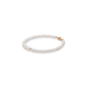 Pulsera de perlas de agua dulce con plata de ley 925 bañada en oro rosa de 14K – Gaura Pearls